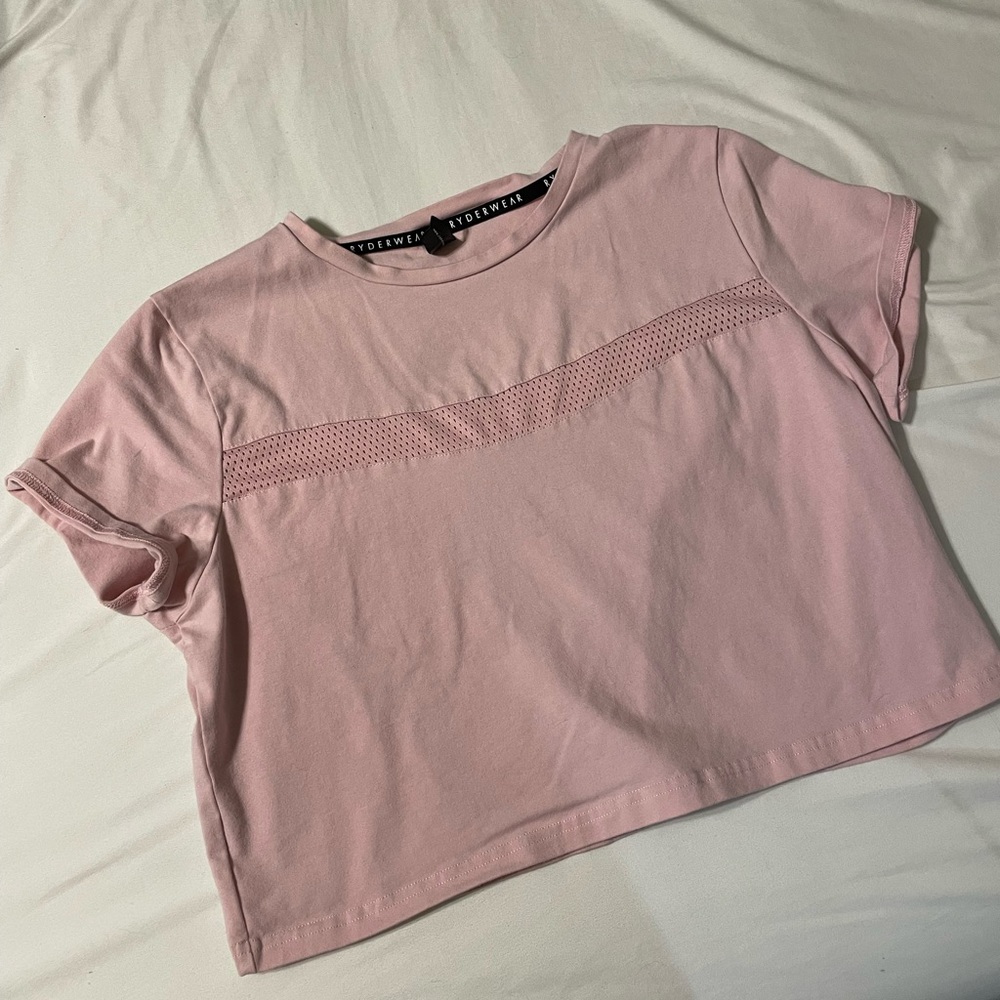 Ryderwear Mesh Accent Crop Shirt
